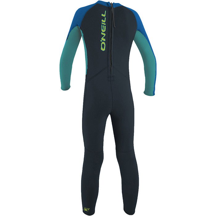 2024 O'Neill Toddler Reactor 2mm Back Zip Wetsuit 4868 - Slate / Aqua